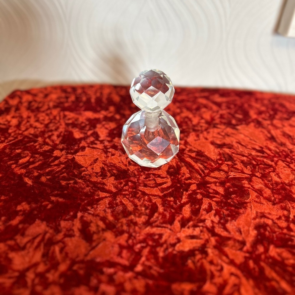 Heavy Crystal Glass Perfume Bottle